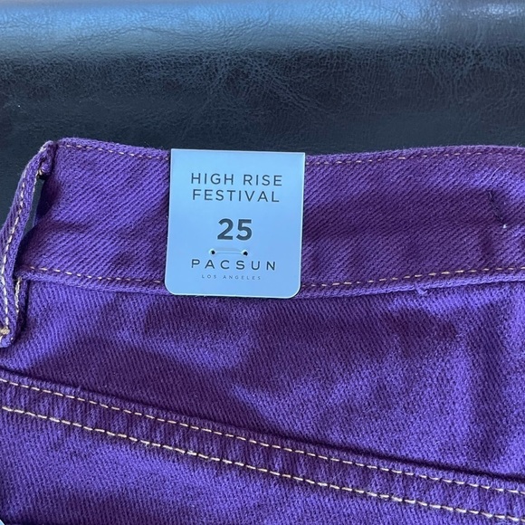 PacSun high waist denim festival short NWT in a size 25 concert summer - Picture 7 of 14